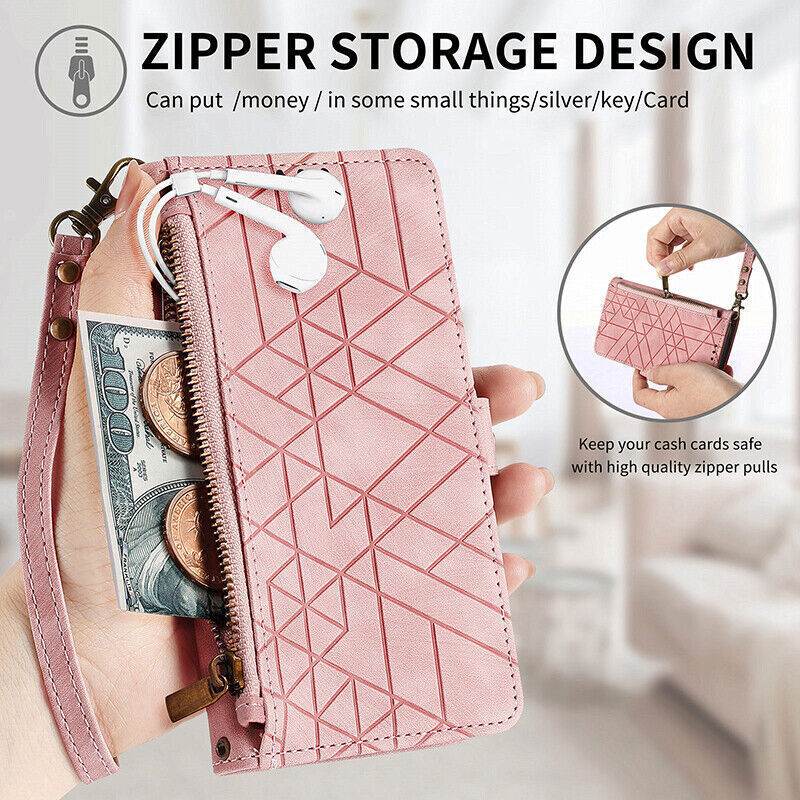 OnePlus CE3 Magnetic Flip Leather Wallet Case Cover Pink