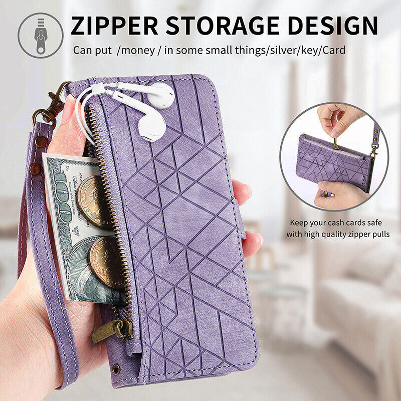 OnePlus CE3 Magnetic Flip Leather Wallet Case Cover Purple