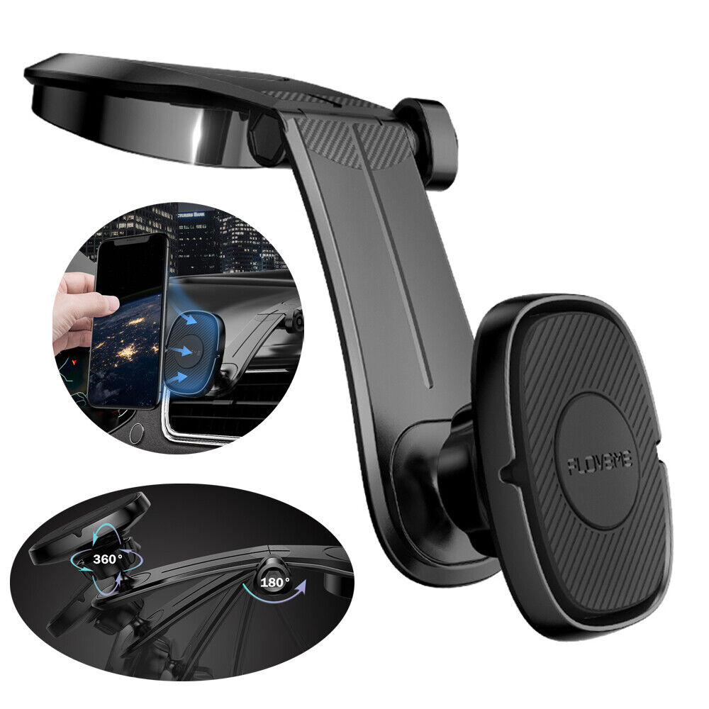Universal 360° Magnetic Car Mount Cell Phone Holder Stand For iPhone Samsung GPS