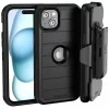 Apple iPhone 15 (2023) Rome Tech Defender Series Case Black
