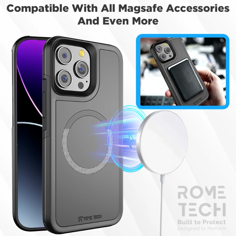 Apple iPhone 15 Pro Max (2023) Dual Layer Holster Case w:Magsafe
