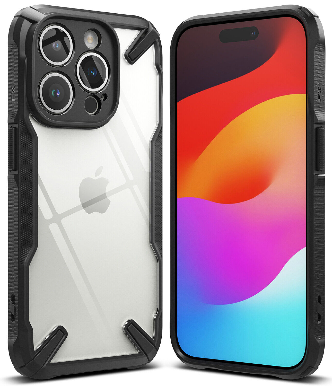 Ringke [Fusion X] For iPhone 15: Pro Max : Pro : Plus Case Shockproof Protective Black