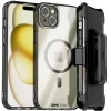 Apple iPhone 15 (2023) Rome Tech Clarity Holster Case w:Magsafe Black