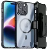 Apple iPhone 15 Pro (2023) Rome Tech Clarity Holster Case w:Magsafe Black
