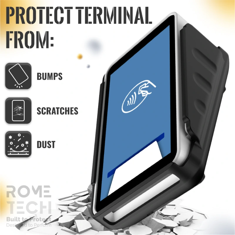 Rome Tech Square Terminal Case w:Screen Protector Black