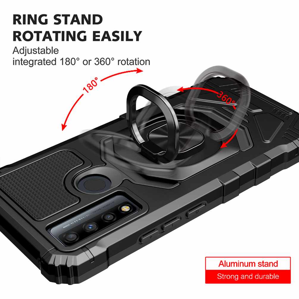TCL 40 XL Rome Tech Armor Magnetic Case with Ring