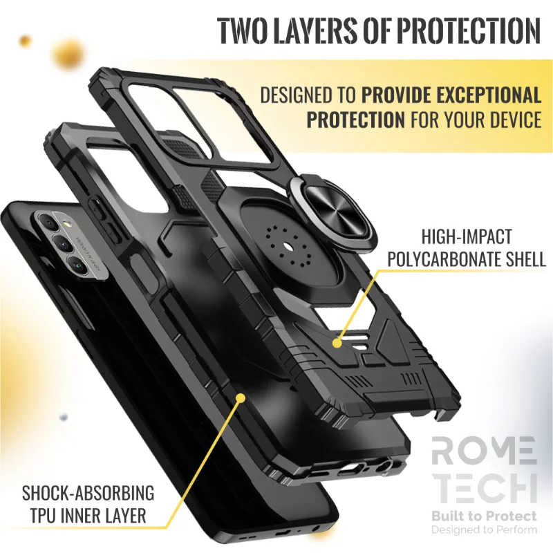 Nokia G100 : C300 Rome Tech Armor Case with kickstand