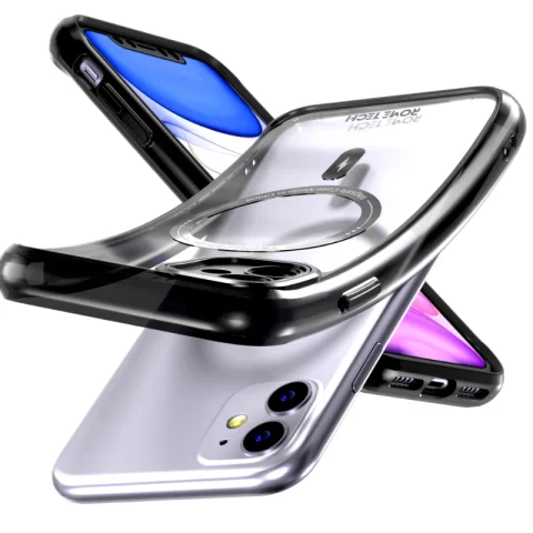 Apple iPhone 11 6.1 (2019) Rome Tech Clarity Case w:Magsafe Black