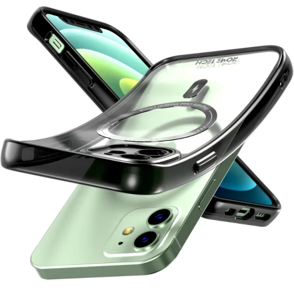 Apple iPhone 12 Mini 5.4 (2020) Rome Tech Clarity Case w:Magsafe Black