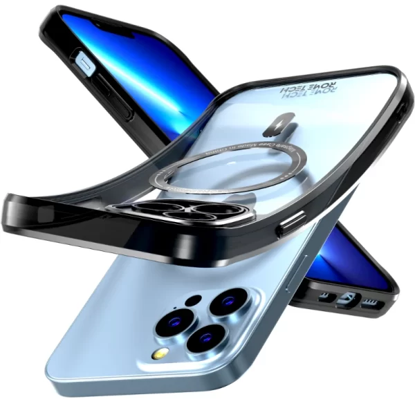 Apple iPhone 13 Pro 6.1 (2021) Rome Tech Clarity Case w:Magsafe Black