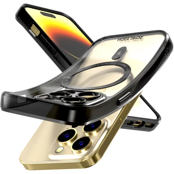 Apple iPhone 14 Pro (2022) Rome Tech Clarity Case w:Magsafe Black