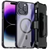 Apple iPhone 14 Pro (2022) Rome Tech Clarity Holster Case w:Magsafe Black