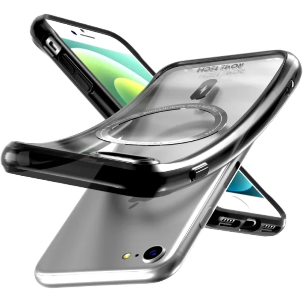 Apple iPhone 7:8:SE:SE2 4.7 (2022) Rome Tech Clarity Case w:Magsafe Black