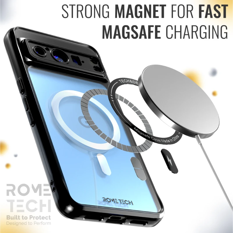 Google Pixel 8 Pro Rome Tech Clarity Case w:Magsafe