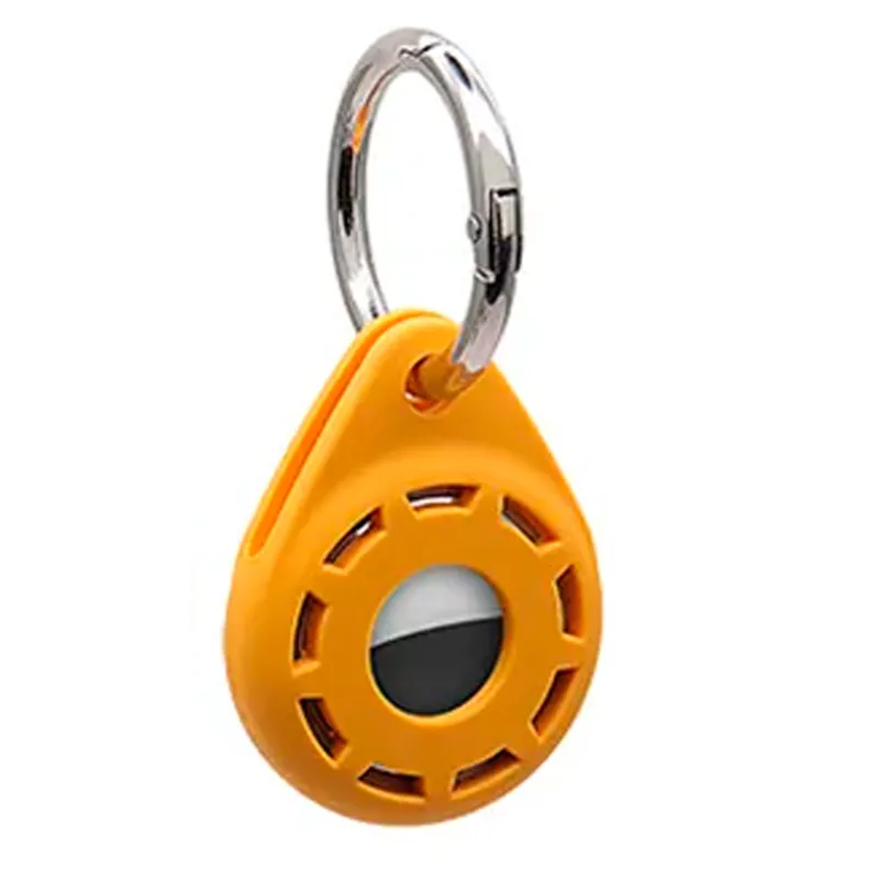 Drop Shaped Style Fob Case for AirTag Yellow