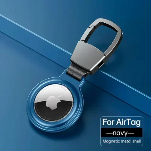 Fob Case with Magnetic Attraction for AirTag Blue