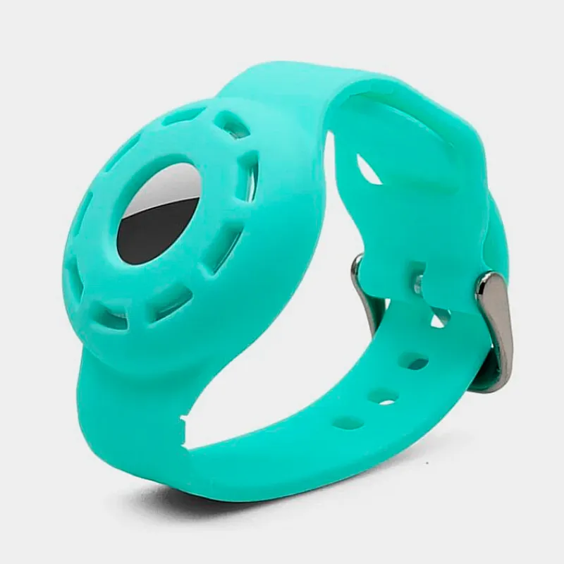 Integrated Rubber Strap for AirTag Mint Green