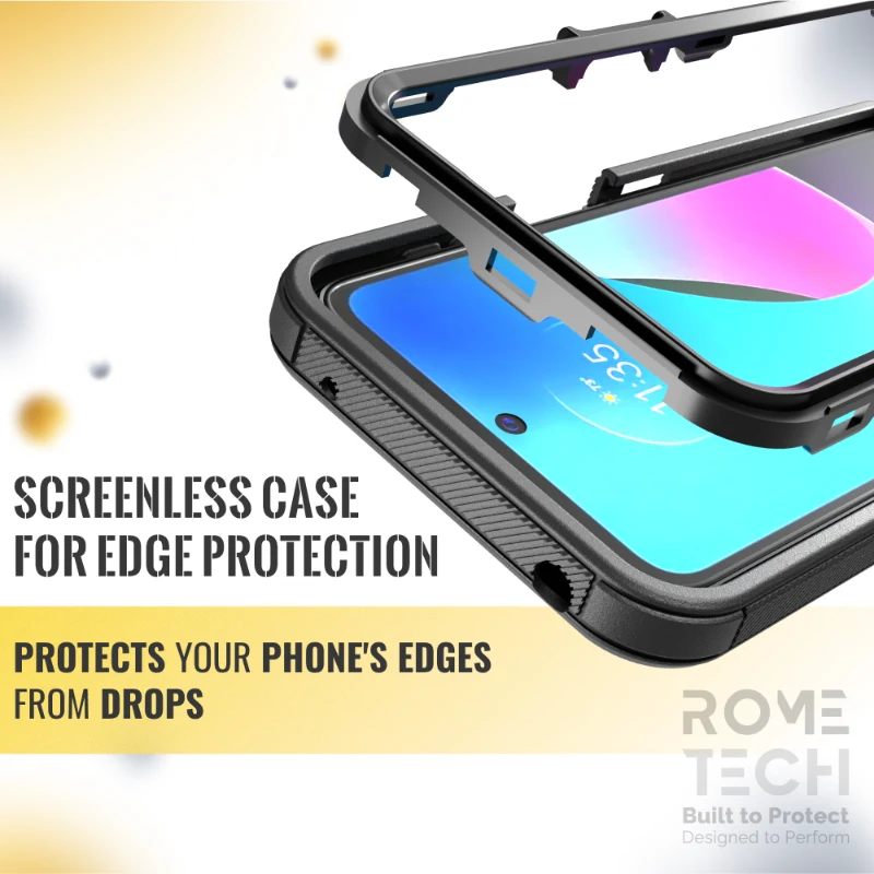 Moto G Play 4G (2024) Rome Tech Defender Series Case with kickstand