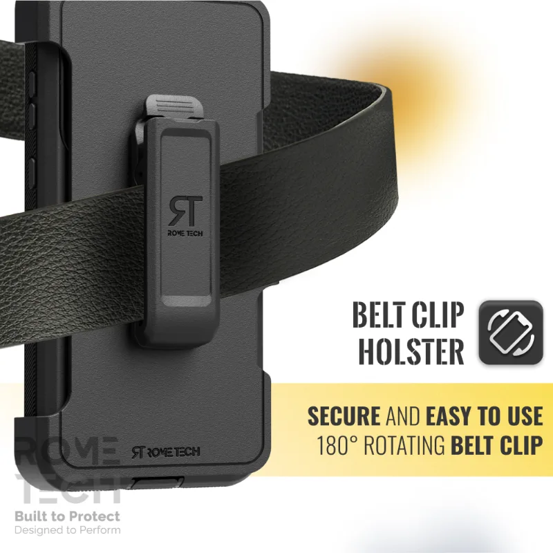 Samsung A35 5G (2024) Rome Tech Defender Series Case Black with belt clip