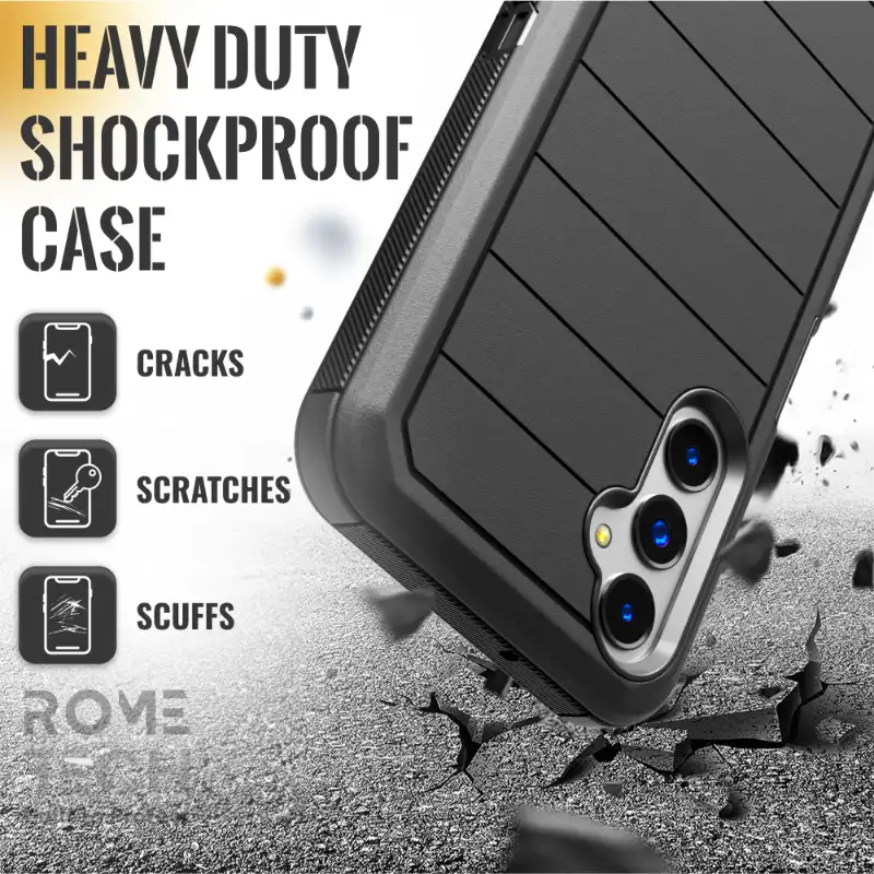 Samsung Galaxy A05s Rome Tech Defender Combo Case Black 06
