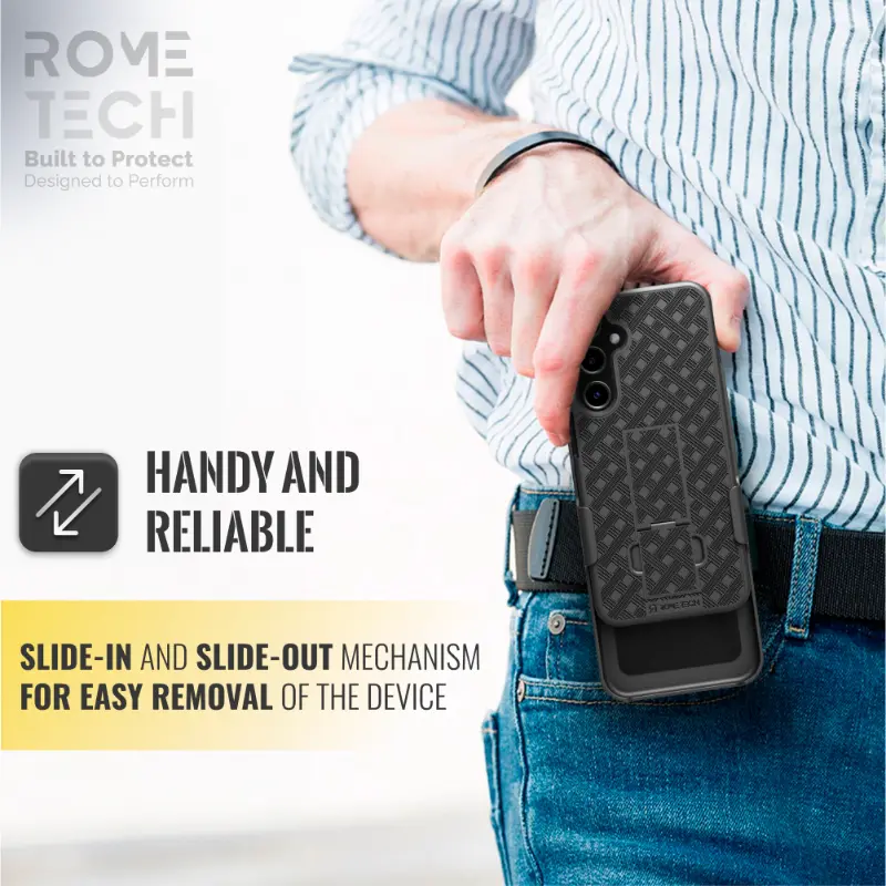 Samsung Galaxy S23 FE (2023) Rome Tech Shell Holster Combo Case with kickstand