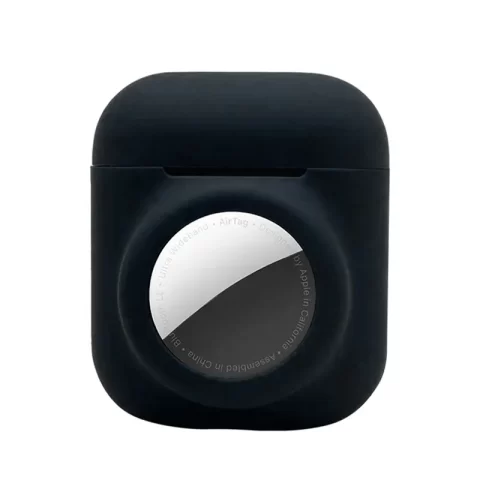 Two in One Case with AirTag Hole for AirPods 3 Black