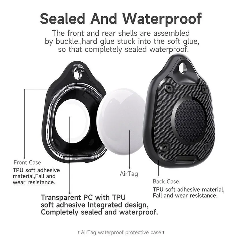 Waterproof Acrilic Fob Case for AirTag