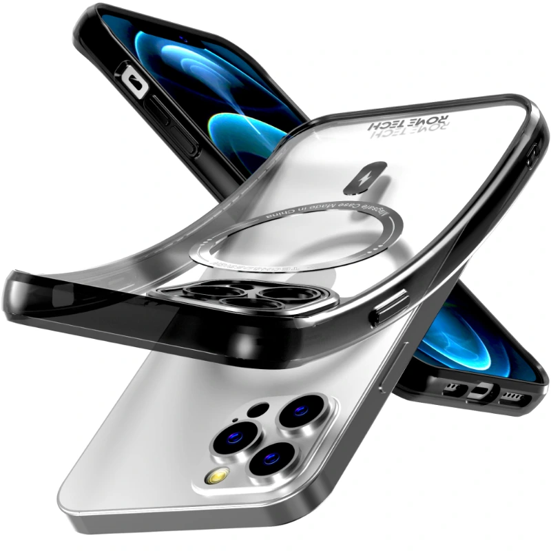 Apple iPhone 12 Pro 6.1 (2020) Rome Tech Clarity Case w:Magsafe Black