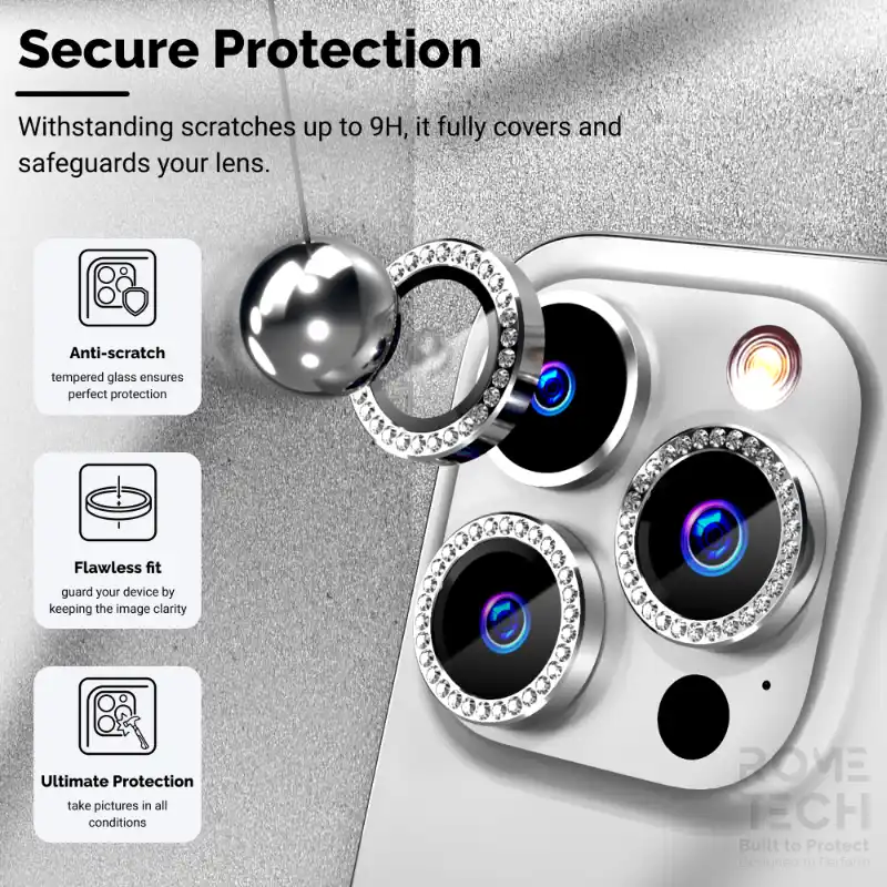 Apple iPhone 14 Pro Camera Lens Protector Bling Diamond Lens