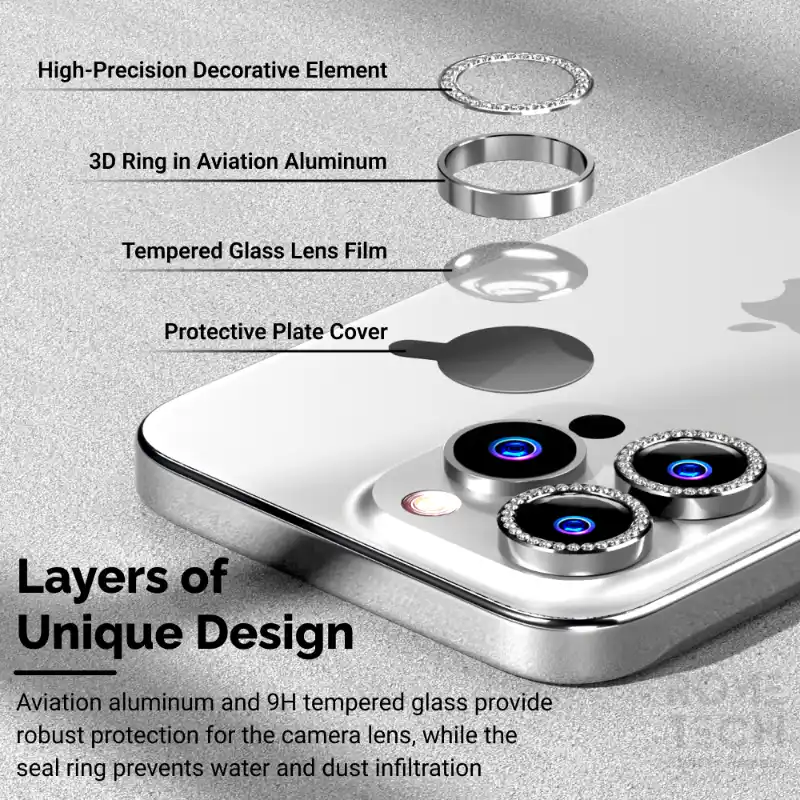 iPhone 14 Pro (2022) Camera Lens Protector Bling Diamond Lens